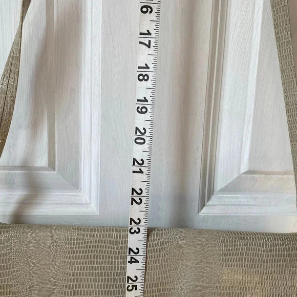 VTG Y2K Genuine Leather Made in Korea Snake Print Crossbody Bag Silver Color - Picture 6 of 12